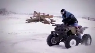 покатухи на квадрике, зима 2018