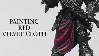 How to Easily Paint Textured Red Cloth