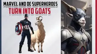Marvel and DC Superheroes Turn Into GOATS! 🐐 Marvel vs DC Goat Superheros Version