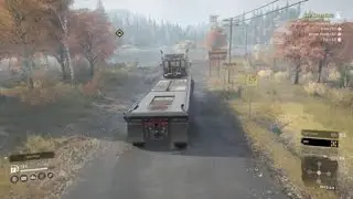 SnowRunner western star 6900 twin steer crash