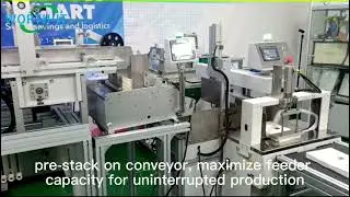 auto loader batch count stack and banding | auto package system | feeding counting stacking bundling