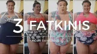 3 FATKINIS + a cute lil' swim dress | plus size SWIM