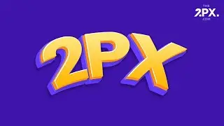 How to create 3D Text (Typography) Effect in Adobe Photoshop in Urdu / Hindi اردو by the2px