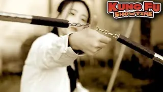 Bruce Lee Kung Fu Nunchaku Training Drills - Best Nunchaku Girl #kungfu
