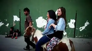 Two girls riding a pony (part 7)