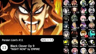 Top Black Clover Anime Openings and Endings (28 Person Group Rank)