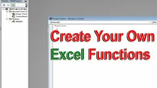 How to create your own function in Excel | Excel Tutorial Part 9/50