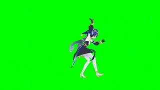 Layla Lavish Fortnite Emote Green Screen - Genshin Impact MMD