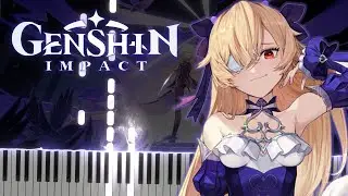 Fischl's Castle Battle Theme (Genshin Impact) - Synthesia / Piano Tutorial