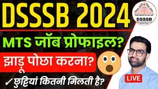 What is the work of DSSSB MTS | DSSSB MTS Job Profile 2024 | DSSSB MTS Exam Date | DSSSB MTS Cut Off