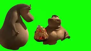 Madagascar 2 "Any water? No, just more diamonds and gold" meme (Green Screen)