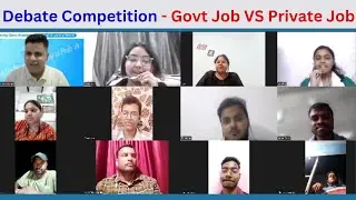 Debate Competition - Govt Jobs Vs Private Jobs I English Speaking Practice / Afsar Sir