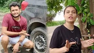 રસ્તા મા ટાયર પંચર અને હેરાન થઈ ગ્યા || dhaval domadiya