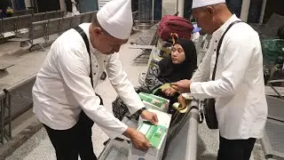 SUASANA DI TEMPAT MENUNGGU TERMINAL HAJI AIRPORT MADINAH BAGI GROUP KU08