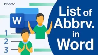 Create a List of Abbreviations in MS Word for Mac | Proofed