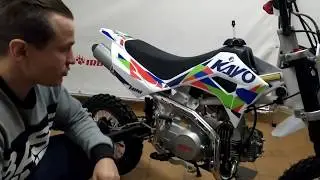Детский питбайк KAYO MINI YX125EM колеса 14/12, 2020г за 74 990 руб в Мото-Актив