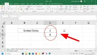 Tutorial Memunculkan Simbol Delta (Kapital / Kecil) di sel Microsoft Excel