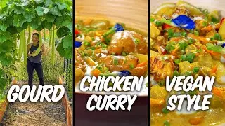 The right way to cook Gourd. 🤤Heat tolerant 100 plus degree Texas summer ep.8