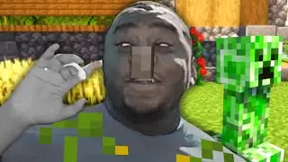 Iron Golems When a Creeper is Around.
