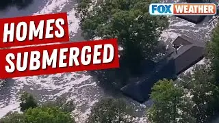 Life-Threatening Flood Leaves Numerous Houses Under Water in Texas