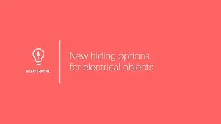 MagiCAD 2023 UR-1 for AutoCAD – New hiding options for electrical objects