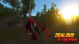 Reaper Scythe in game clip (Zealous Fighter) [Roblox Games Design/Demonstration]
