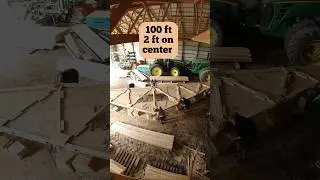 Building our trusses #farmer #farmequipment #building #farm