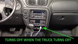 Rewiring the Trailblazer cigarette lighter outlet(s) to turn off with the key