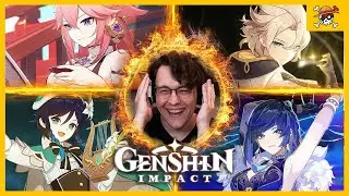 EVERY GENSHIN IMPACT Character Demo Trailer (Kaeya - Yelan) REACTION