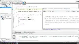 Programming Example: Recursion, Sum Numbers in Array