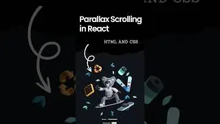 Parallax Scrolling in React using React Spring | ReactJS | 