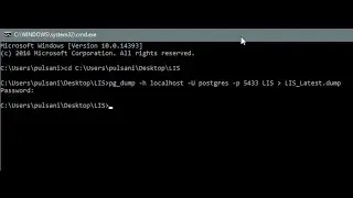 PostgreSQL - pg_dump.exe - Backup Database using command prompt (cmd) - Method 1