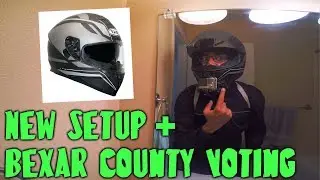 New helmet + Early voting in Bexar county!
