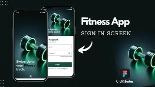 Create Fitness Mobile App Design Tutorial | Sign In /Login Screen | Smart Animate