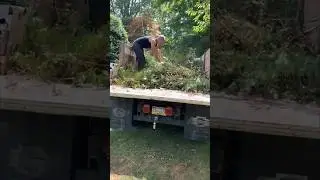 How to compress the load to fit more debris on a dump truck