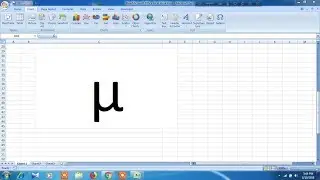 How to insert micro symbol in excel