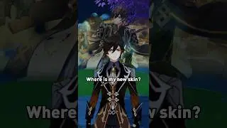 Zhongli is jealous of Neuvillette's New Skin 