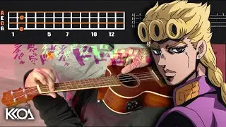 GIORNOS THEME Ukulele Tutorial with Tabs