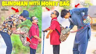 Blind Money With Money Bag - Social Experiment | @NewTalentOfficial