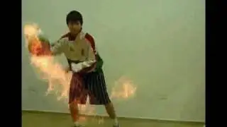 fire ball particle illusion