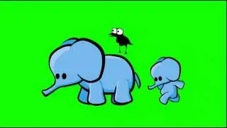 green screen elephant cartoon elephant   / green screen prophets / red brick road comics