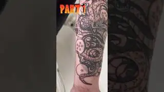 Tattoo Cover With New Dragonball Tattoo Part 1 #music #anime #tattoo #dragonball #shenron #music
