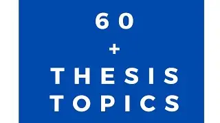 Thesis Topics l Dissertation Topics l Topics for Thesis l Research Proposal Topics l Project Topics