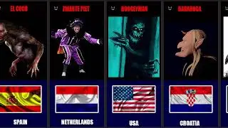 Who Scares Children In Different Countries | 25 Monsters From Different Countries