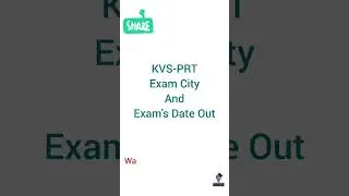 KVS-PRT || Latest News For Exam Date And Center 💥💥