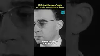 Des ordinateurs pour pré-remplir les déclarations d'impôts en 1963 #INA #shorts