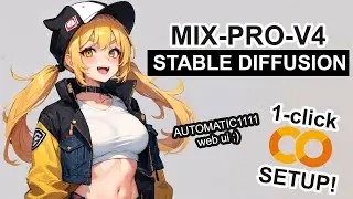 MIX-Pro-V4 - Stable Diffusion 1-CLICK Google Colab Setup
