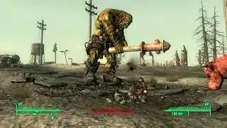 Fallout 3: Crazy Wolfgang’s caravan vs Super Mutant Behemoth