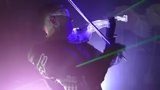 Led-Laser music violin show