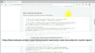 Create QR Code Barcodes in Crystal Reports using BarCodeWiz QR Code Fonts